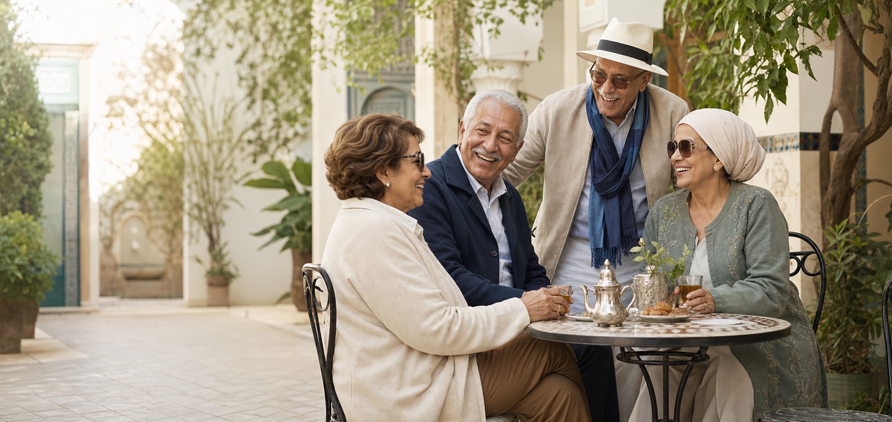 Membres de Club Senior partageant un moment convivial