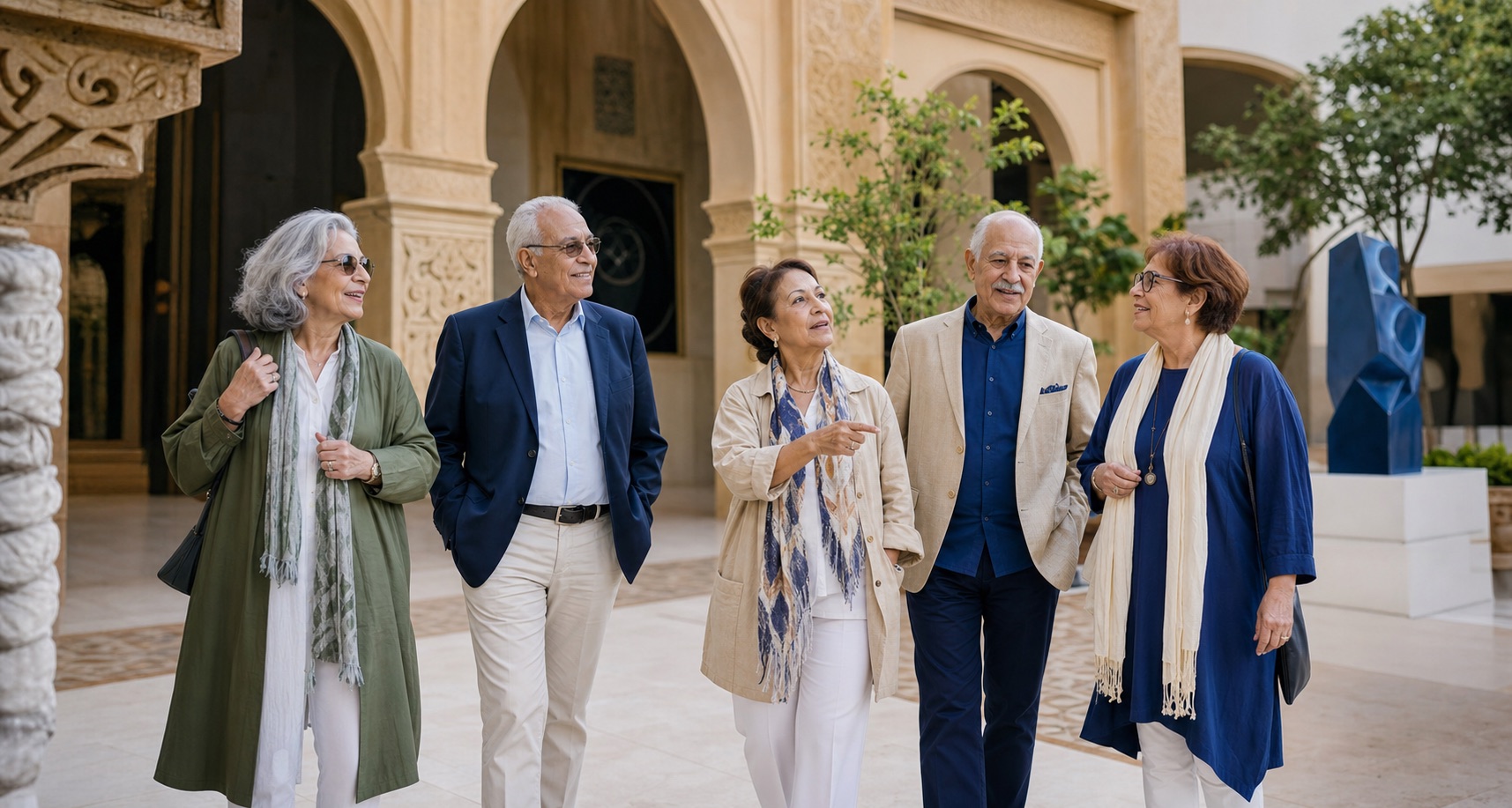 Des seniors profitent ensemble d’une sortie culturelle